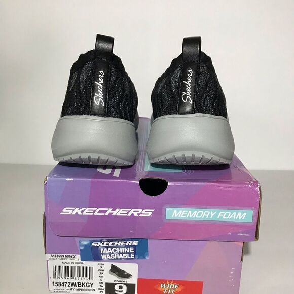 Skechers Seager Cup My Impression Washable Knit Slip-Ons - Picture 9 of 12